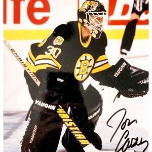 1994 Jon Casey SIGNED 8 x10 Photo Boston Bruins NHL Hockey Goaltender DWA20
